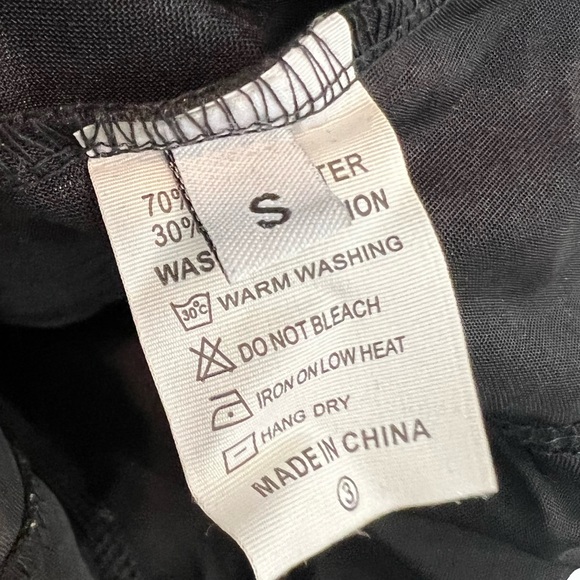 SOLD!! BLACK SATIN BODYSUIT - Picture 3 of 3